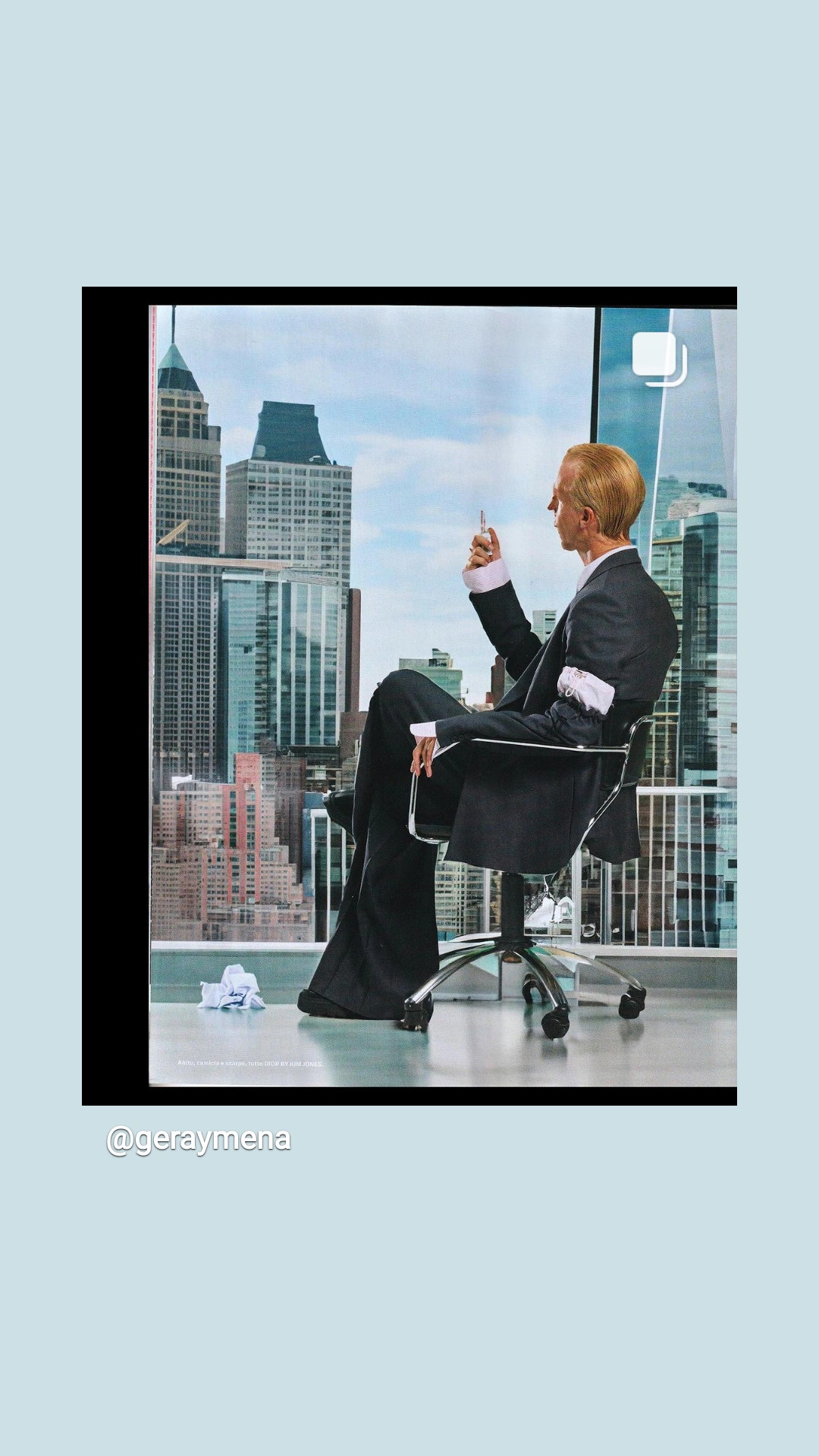 Modelo en revista - Esquire Italia - Número 28.