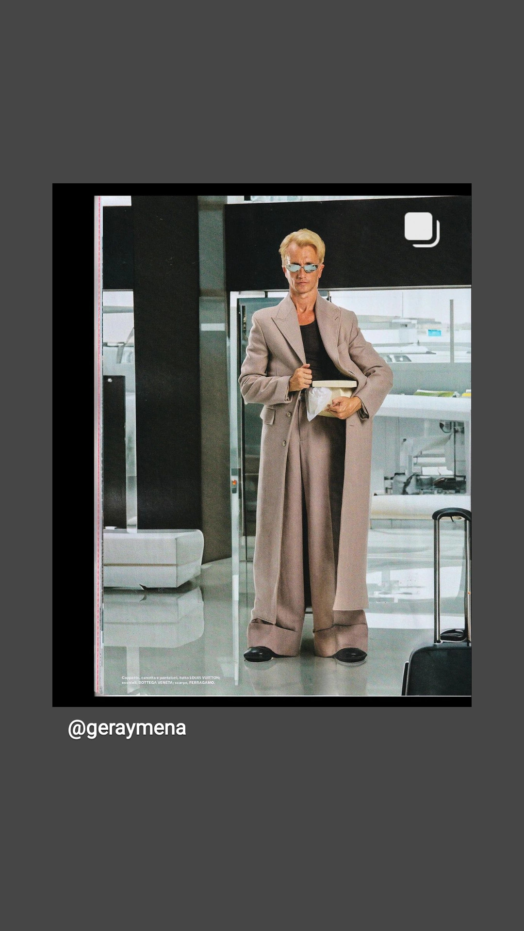 Modelo en revista - Esquire Italia - Número 28.